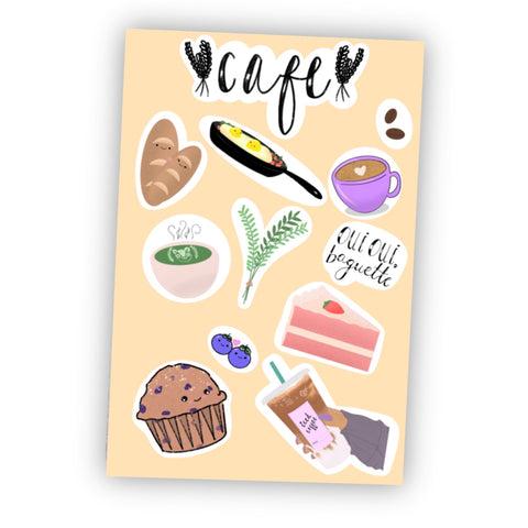 Cafe Sticker Sheet