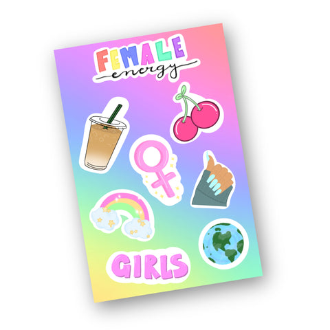 Female Energy Sticker Sheet